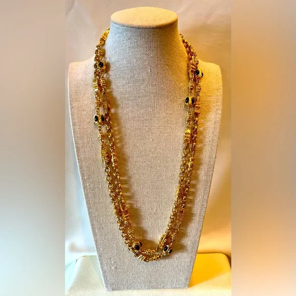 St. John Signed Couture Opera Length Chain - Picture 2 of 16